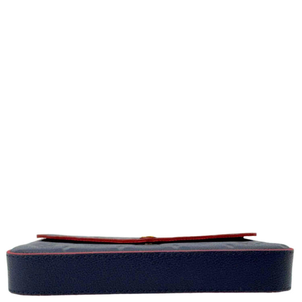 LOUIS VUITTON Felicie Pochette Monogram Empreinte Crossbody Bag Navy Blue