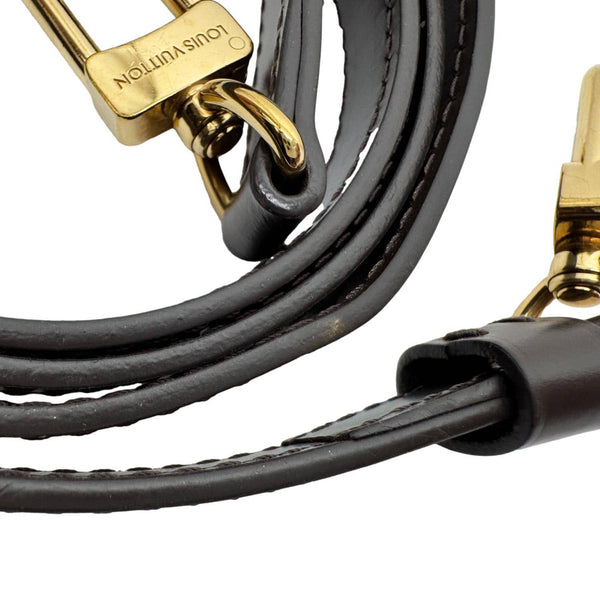 LOUIS VUITTON Leather Strap Black