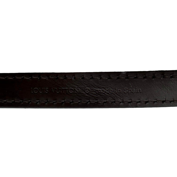 LOUIS VUITTON Leather Strap Black