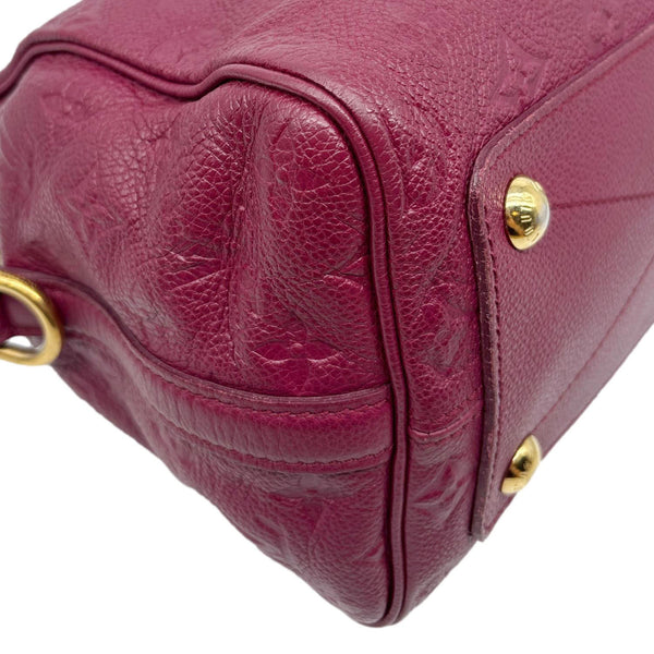 LOUIS VUITTON Speedy Bandouliere 25 Monogram Empreinte Leather Shoulder Bag Mulberry
