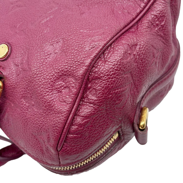 LOUIS VUITTON Speedy Bandouliere 25 Monogram Empreinte Leather Shoulder Bag Mulberry