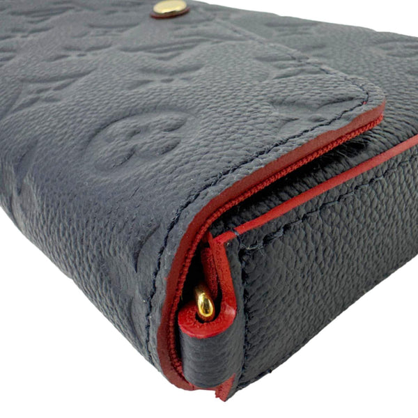 LOUIS VUITTON Felicie Pochette Monogram Empreinte Crossbody Bag Navy Blue