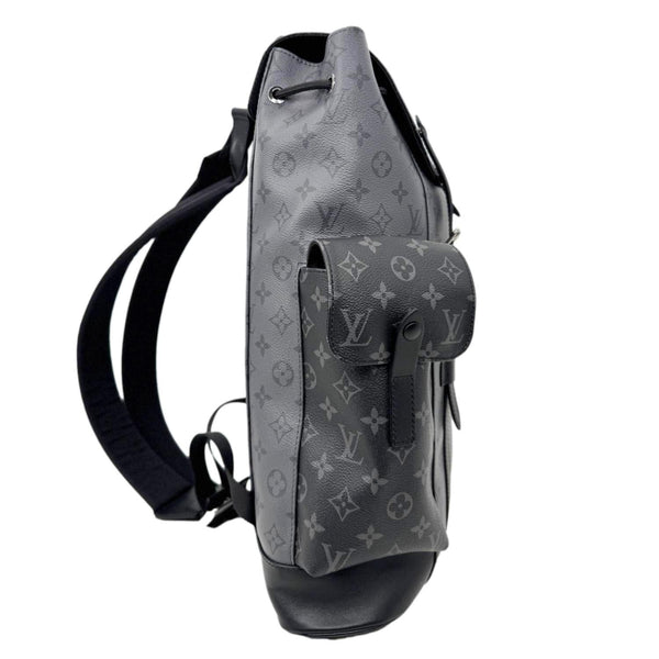 LOUIS VUITTON Christopher MM Reverse Monogram Eclipse Canvas Backpack Black