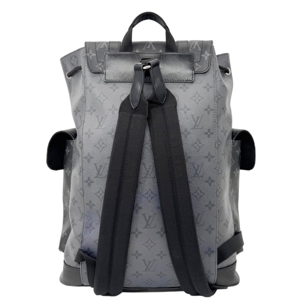LOUIS VUITTON Christopher MM Reverse Monogram Eclipse Canvas Backpack Black