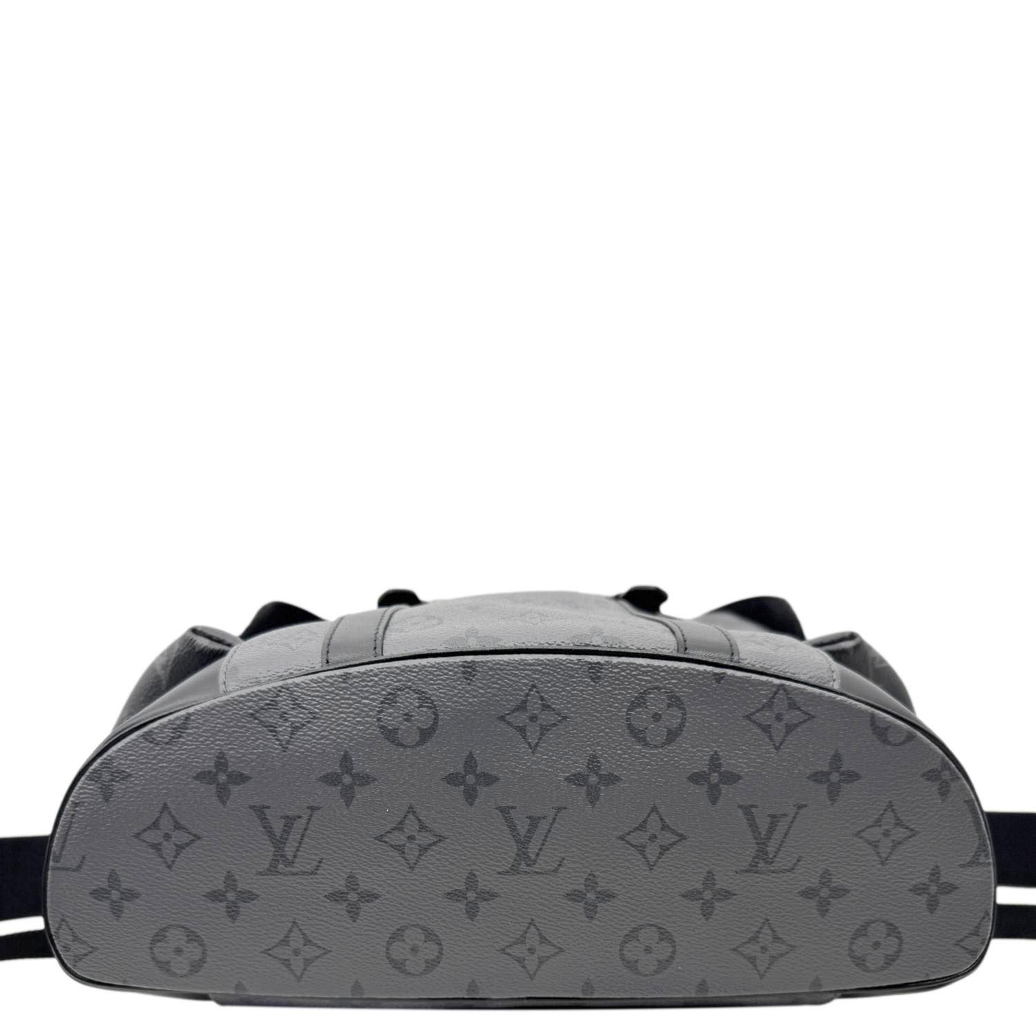 louis vuitton backpack male LOUIS VUITTON Christopher MM Reverse Monogram Eclipse Canvas Backpack