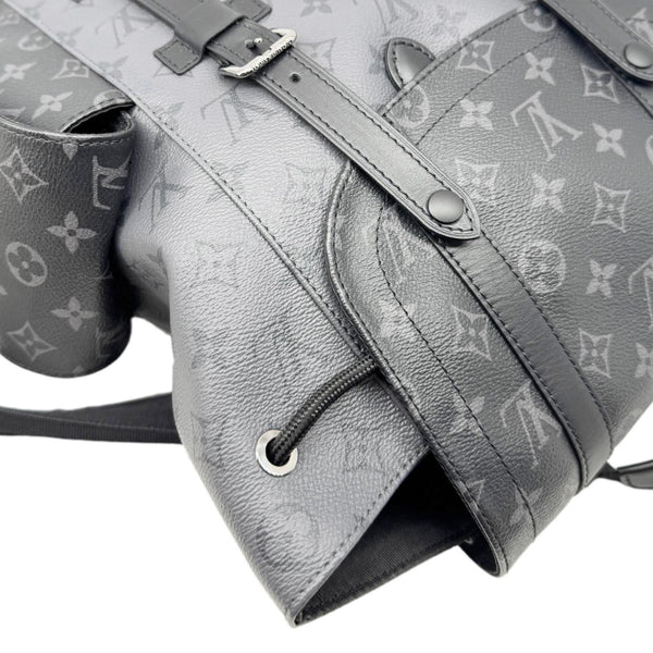 LOUIS VUITTON Christopher MM Reverse Monogram Eclipse Canvas Backpack Black