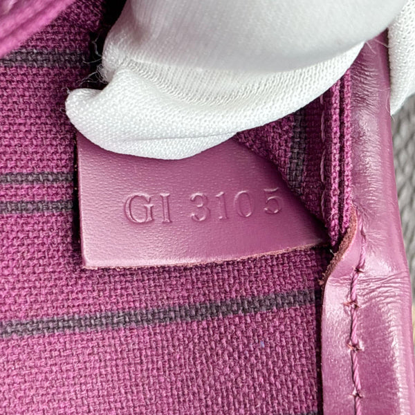 LOUIS VUITTON Neverfull MM Totem Monogram Canvas Shoulder Bag Magenta