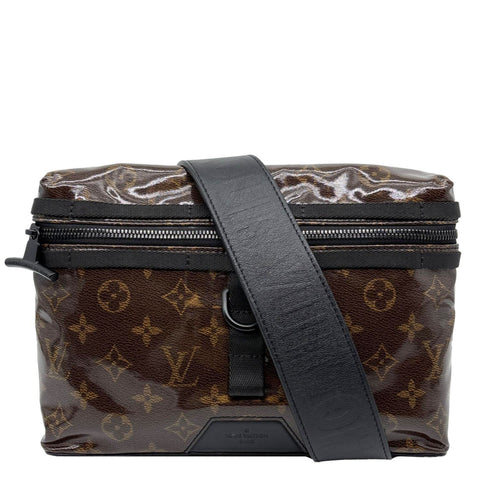LOUIS VUITTON Messenger PM Monogram Glaze Canvas Shoulder Bag Brown