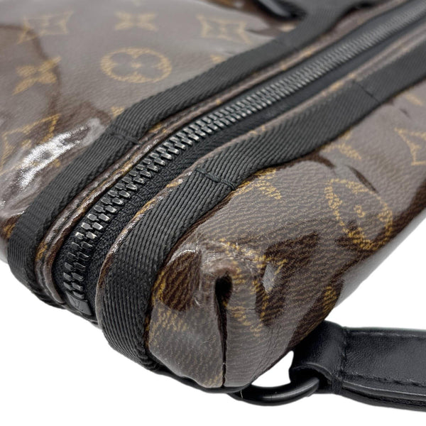 LOUIS VUITTON Messenger PM Monogram Glaze Canvas Shoulder Bag Brown
