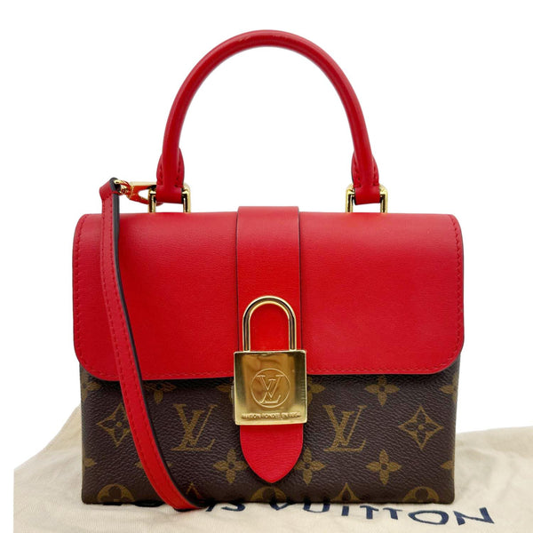 LOUIS VUITTON Locky BB Monogram Canvas Satchel Bag Brown