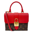 LOUIS VUITTON Locky BB Monogram Canvas Satchel Bag Brown