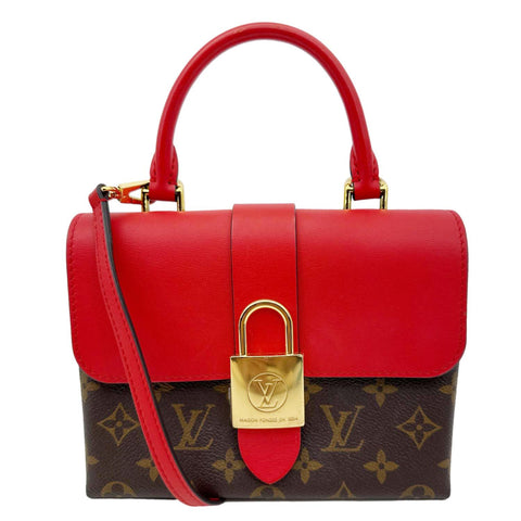 LOUIS VUITTON Locky BB Monogram Canvas Satchel Bag Brown