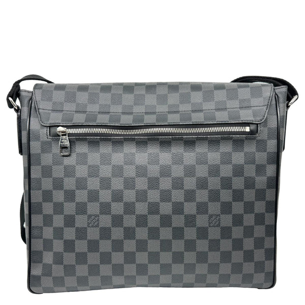 LOUIS VUITTON District MM Monogram Eclipse Messenger Bag Black