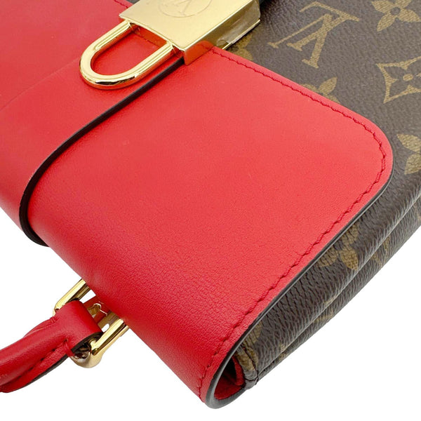 LOUIS VUITTON Locky BB Monogram Canvas Satchel Bag Brown