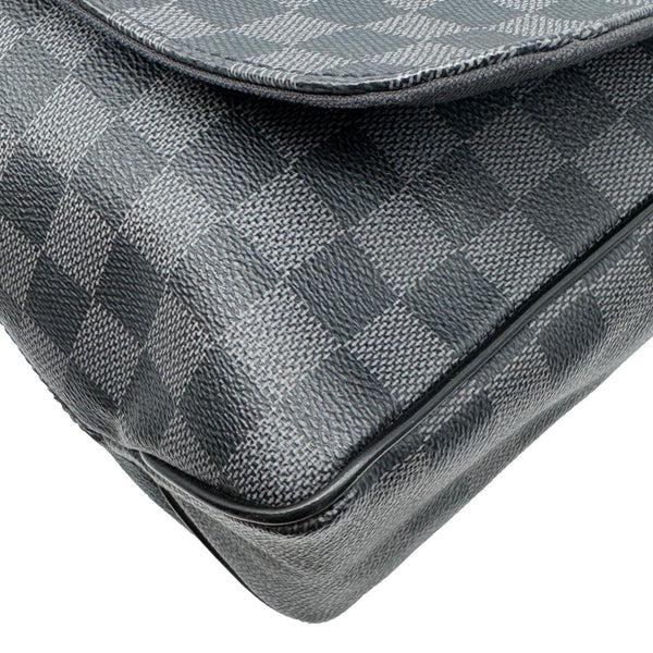 LOUIS VUITTON District MM Monogram Eclipse Messenger Bag Black