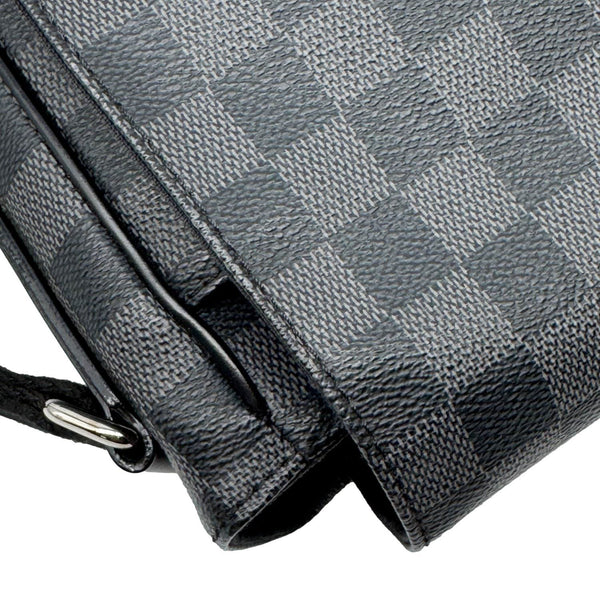 LOUIS VUITTON District MM Monogram Eclipse Messenger Bag Black