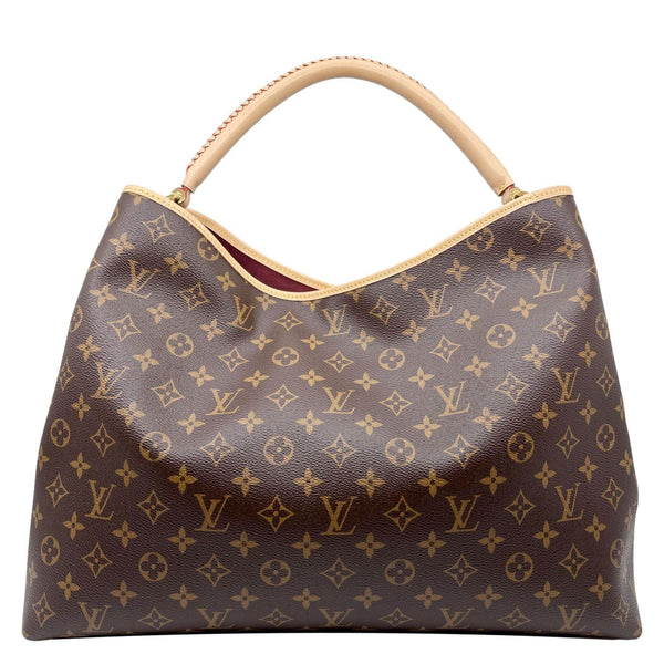 LOUIS VUITTON Again Monogram Canvas Tote Bag Brown