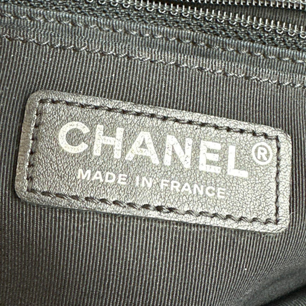 CHANEL Data Center Envelope Flap Bag Chevron Leather Crossbody Bag Black