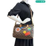 LOUIS VUITTON Speedy 30 Bandouliere My World Tour Monogram Canvas Shoulder Bag Brown