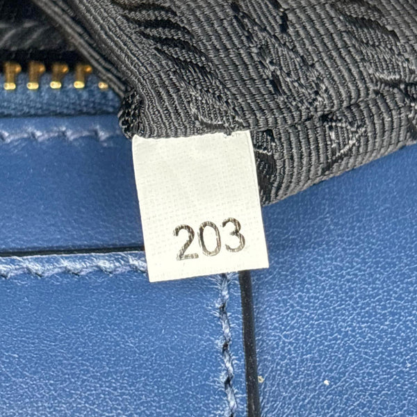 PRADA Lux Saffiano Calfskin Leather Tote Shoulder Bag Blue