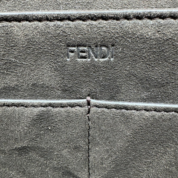 FENDI Origami Medium Jacquard FF Canvas Tote Shoulder Bag Brown
