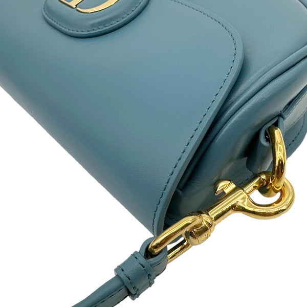 CHRISTIAN DIOR Bobby East West Calfskin Leather Shoulder Bag Blue