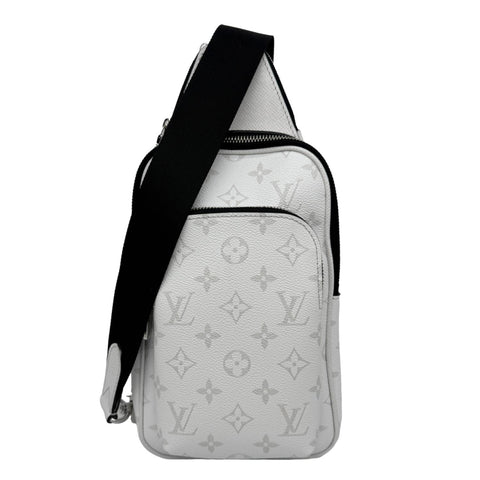LOUIS VUITTON Avenue Sling PM Monogram Canvas Taigarama Backpack Bag White