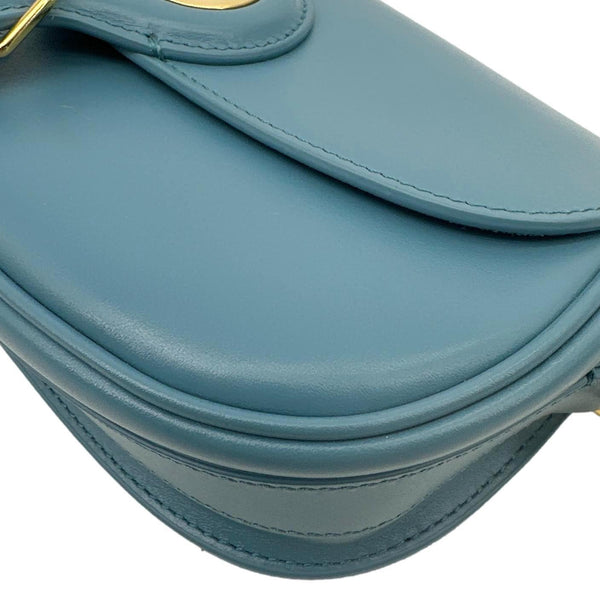CHRISTIAN DIOR Bobby East West Calfskin Leather Shoulder Bag Blue
