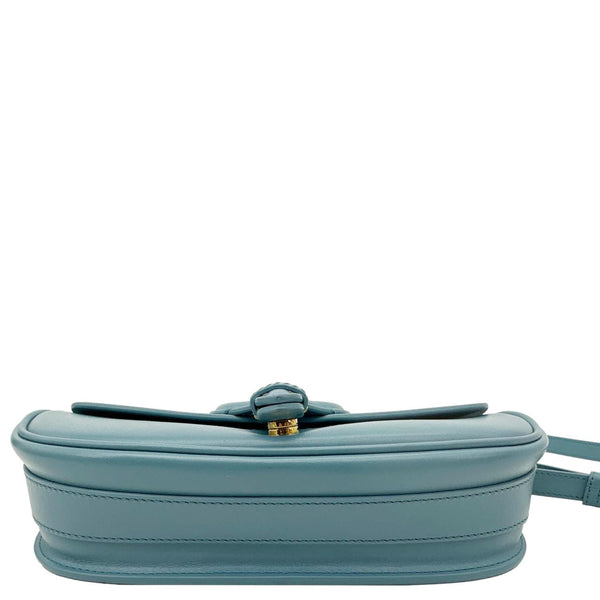 CHRISTIAN DIOR Bobby East West Calfskin Leather Shoulder Bag Blue