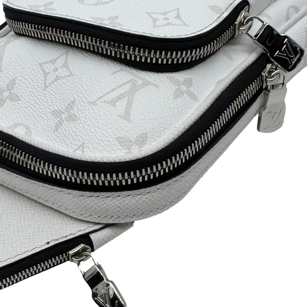 LOUIS VUITTON Avenue Sling PM Monogram Canvas Taigarama Backpack Bag White
