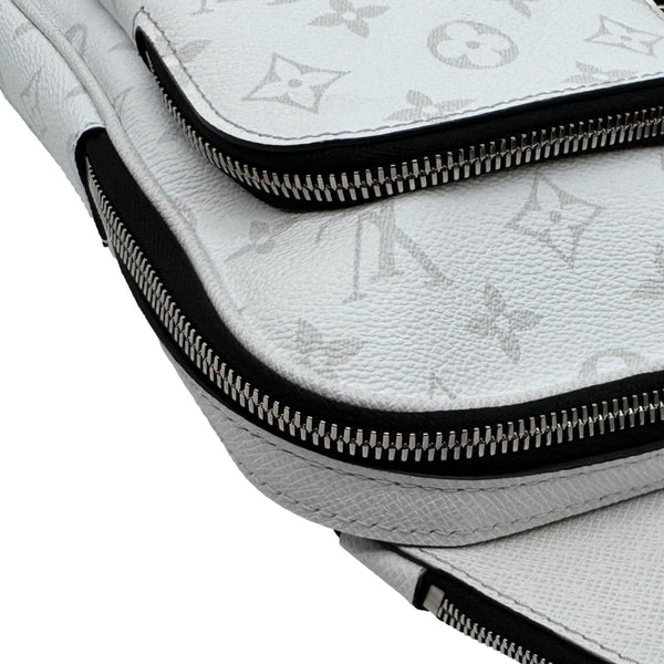 LOUIS VUITTON Avenue Sling PM Monogram Canvas Taigarama Backpack Bag White