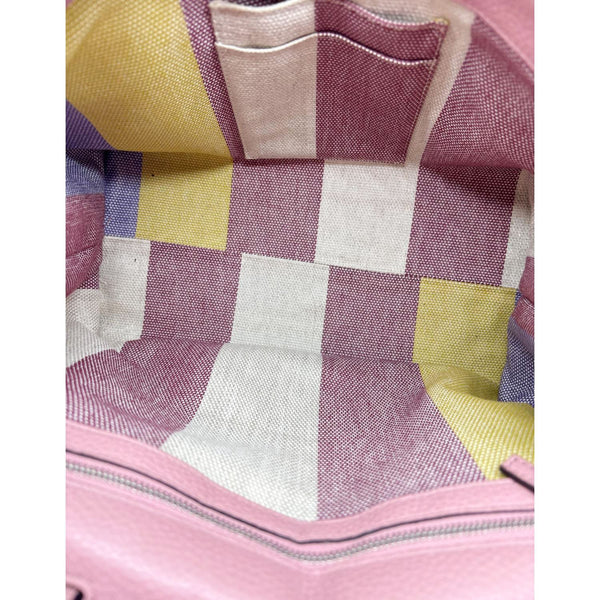 GUCCI Bamboo Daily Medium Leather Shoulder Bag Pink 392013
