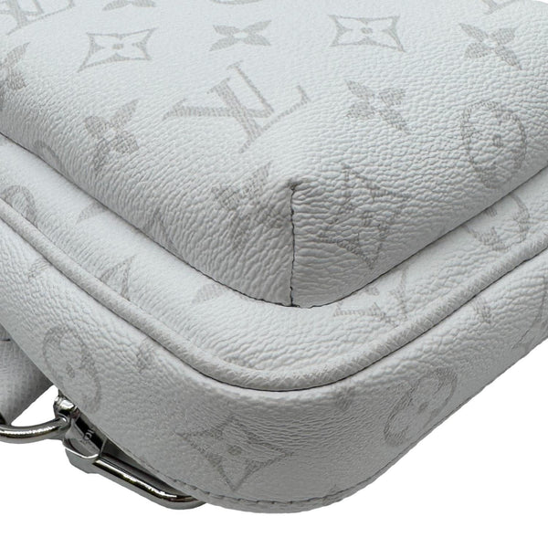 LOUIS VUITTON Avenue Sling PM Monogram Canvas Taigarama Backpack Bag White