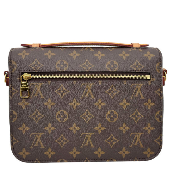 LOUIS VUITTON Metis Pochette Monogram Canvas Crossbody Bag Brown