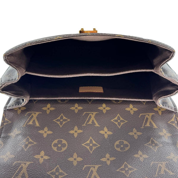 LOUIS VUITTON Metis Pochette Monogram Canvas Crossbody Bag Brown