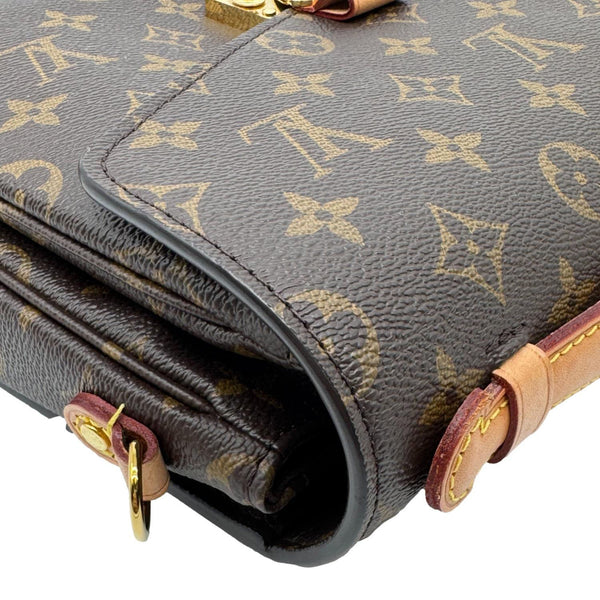 LOUIS VUITTON Metis Pochette Monogram Canvas Crossbody Bag Brown
