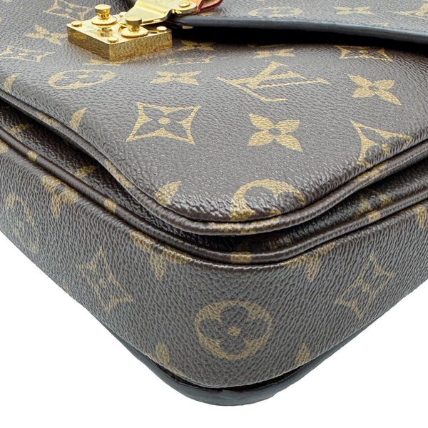 LOUIS VUITTON Metis Pochette Monogram Canvas Crossbody Bag Brown