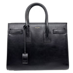 YVES SAINT LAURENT Sac De Jour Small Calfskin Leather Tote Bag Black