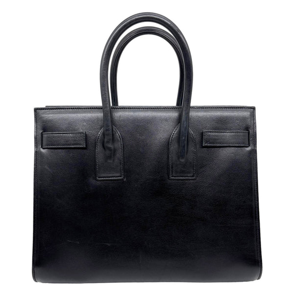 YVES SAINT LAURENT Sac De Jour Small Calfskin Leather Tote Bag Black