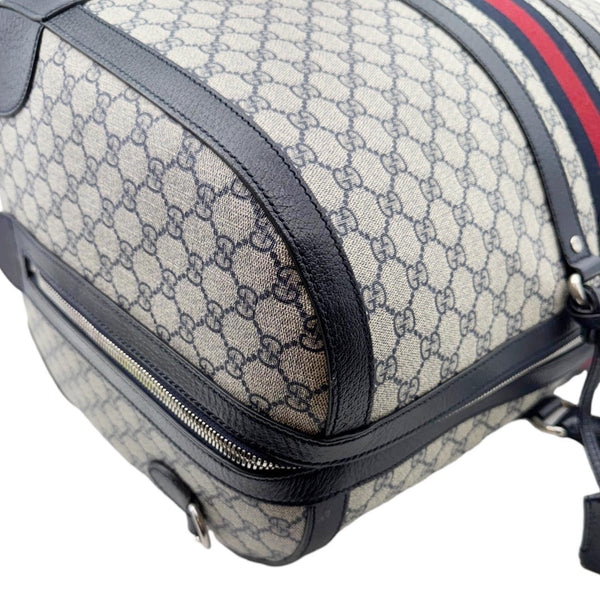 GUCCI Savoy Large GG Supreme Canvas Duffle Bag Navy Blue 724612