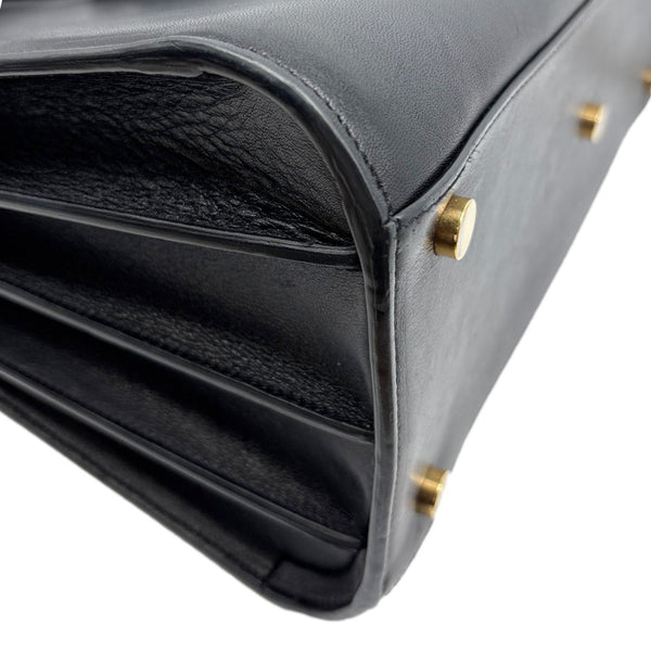 YVES SAINT LAURENT Sac De Jour Small Calfskin Leather Tote Bag Black