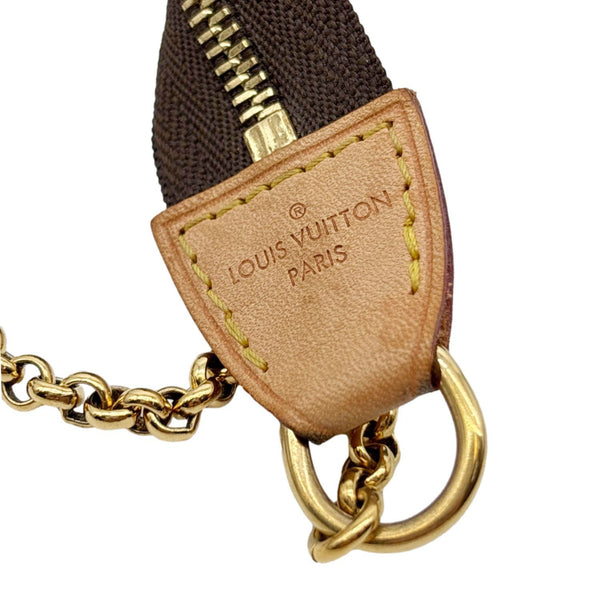 LOUIS VUITTON Pochette Eva Monogram Canvas Crossbody Bag Brown
