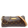 LOUIS VUITTON Pochette Eva Monogram Canvas Crossbody Bag Brown