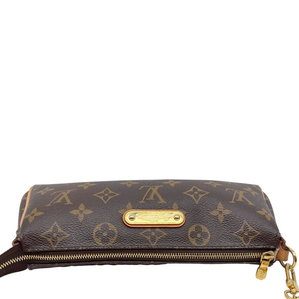 LOUIS VUITTON Pochette Eva Monogram Canvas Crossbody Bag Brown