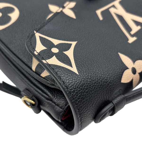 LOUIS VUITTON Metis Pochette Empreinte Leather Crossbody Bag Bicolor