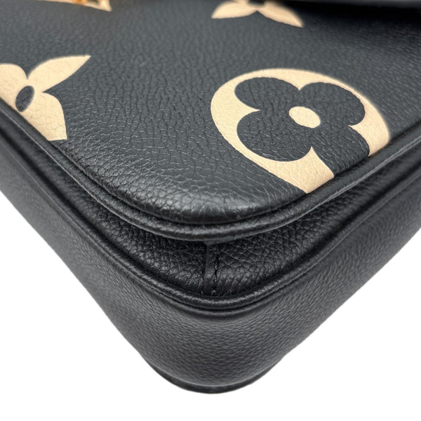 LOUIS VUITTON Metis Pochette Empreinte Leather Crossbody Bag Bicolor
