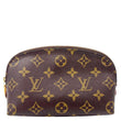 LOUIS VUITTON Monogram Canvas Cosmetic Pouch Brown