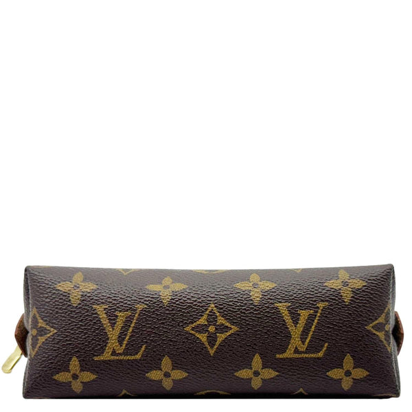 LOUIS VUITTON Monogram Canvas Cosmetic Pouch Brown