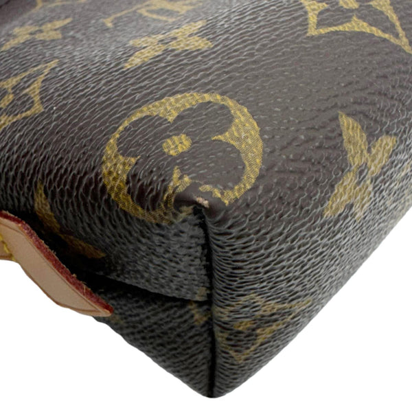 LOUIS VUITTON Monogram Canvas Cosmetic Pouch Brown