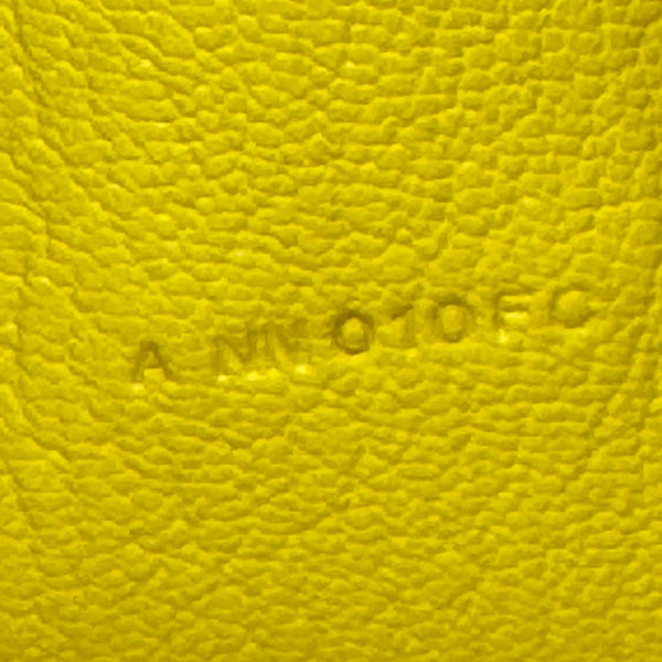 HERMES Clic 16 Epsom Leather Wallet on Strap Yellow